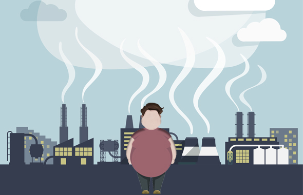L'exposition à la pollution atmosphérique, en particulier à l'école, pourrait être associée à un risque plus élevé de surpoids et d'obésité pendant l'enfance.